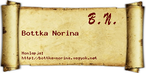 Bottka Norina névjegykártya